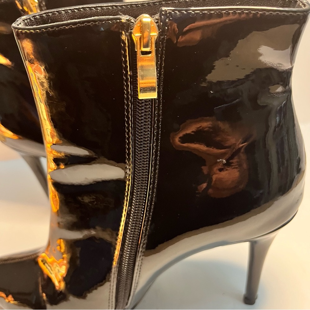Camssoo Women’s 4 inch High Stiletto Booties:Patent Leather Sexy/ size  9 1/2 US - Picture 7 of 11